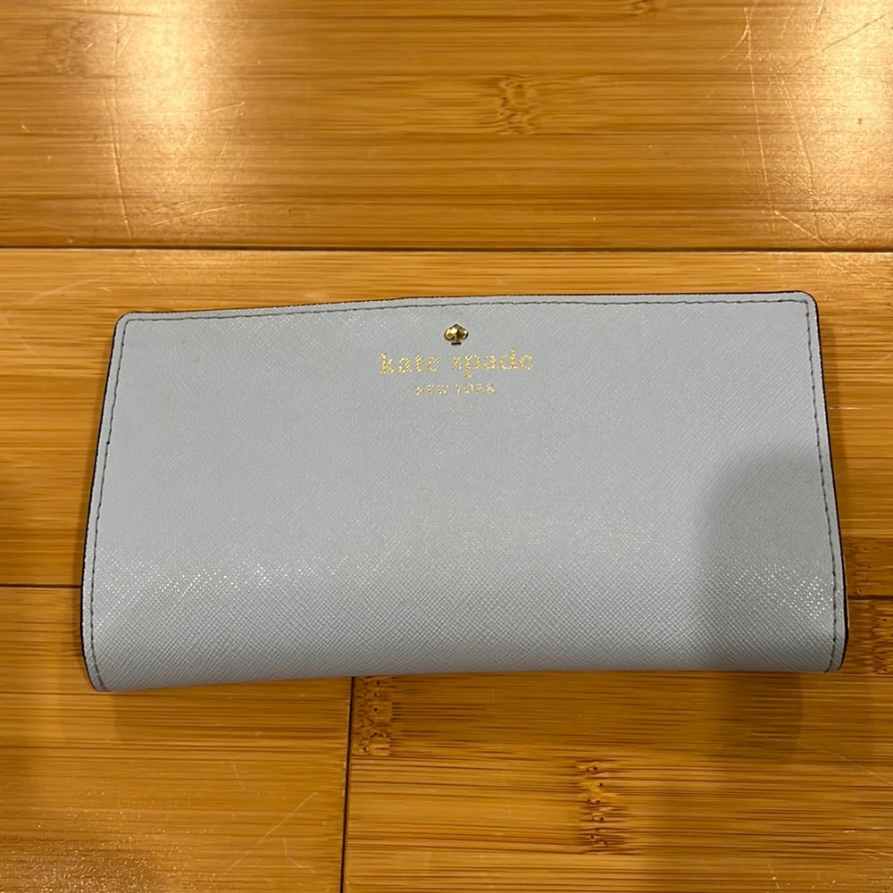 Lightly used baby blue Kate Spade Wallet.